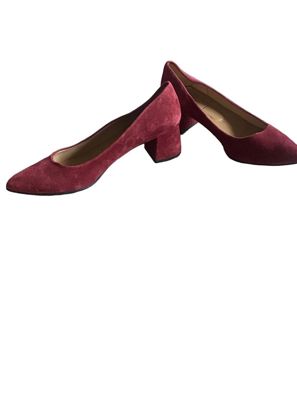 FS/NY Suede Block Heels 2” – Size 8